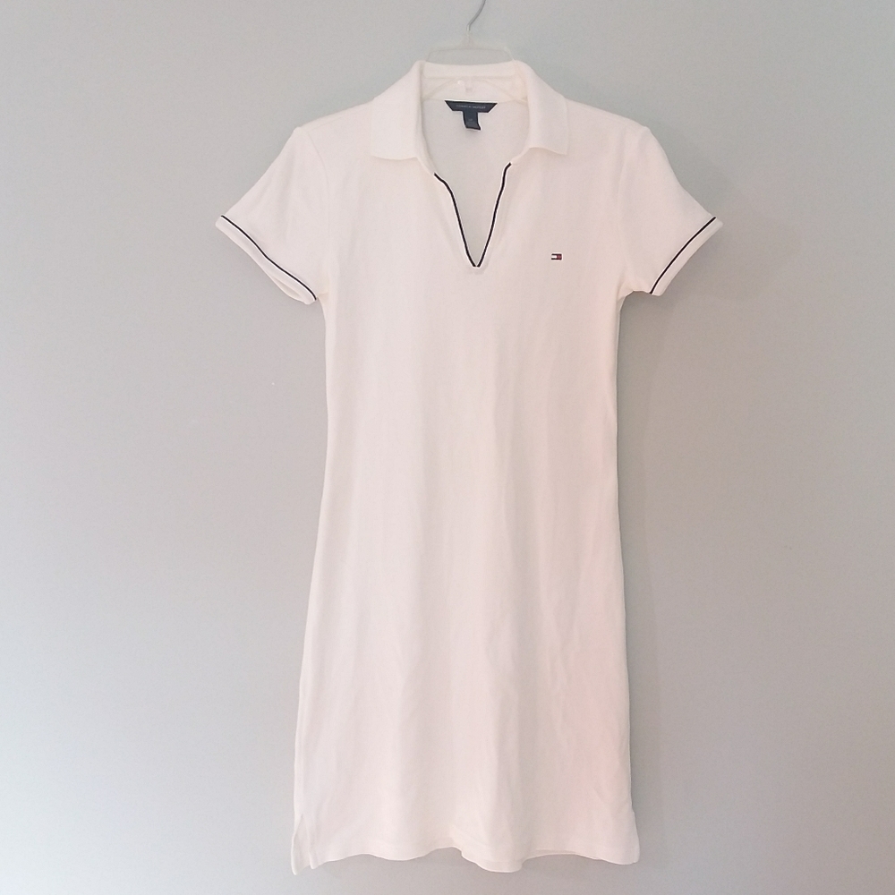Tommy Hilfiger White cotton polo dress Size S